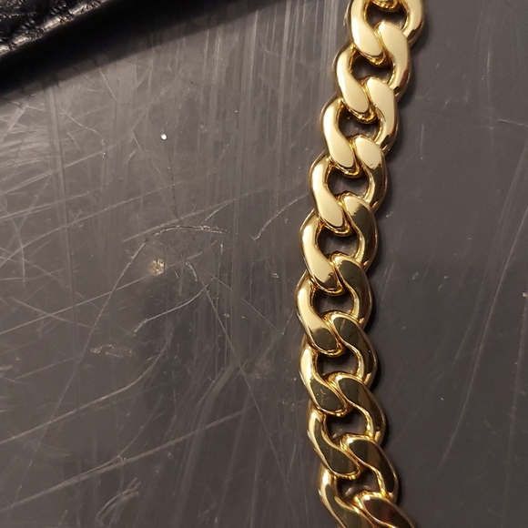 Ralph Lauren purse with velvet and gold chain - Picture 7 of 7